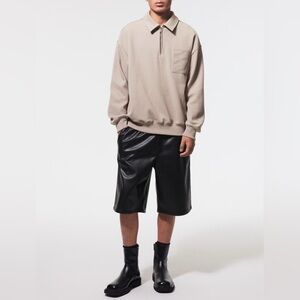 *NEW* H&M Relaxed-fit Faux Leather Shorts